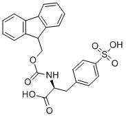 CAS 登录号：138472-22-7， N-[(9H-芴-9-基甲氧基)羰基]-4-磺基-L-苯丙氨酸