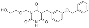 CAS#: 138660-09-0, 1-(2-Hydroxyethoxymethyl)-3-[[3-(Phenylmethoxy)Phenyl]Methyl]-1,3-Diazinane-2,4,6-Trione
