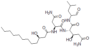 CAS 登录号：138682-08-3， (2S,3R)-2-[[(2S)-4-氨基-2-[[(3R)-3-羟基十二碳酰基]氨基]-4-氧代丁酰基]氨基]-3-羟基-N-(4-甲基-1-氧代戊烷-2-基)戊烷二酰胺