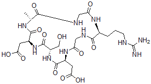 CAS 登录号：138749-61-8， 环(甘氨酰-精氨酰-甘氨酰-天冬氨酰-丝氨酰-天冬氨酰-丙氨酰)