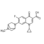 CAS#: 138808-76-1, 1-Cyclopropyl-6-Fluoro-7-(5-Methyl-2,5-Diazabicyclo[2.2.1]Hept-2-Yl)-4-Oxo-1,4-Dihydro-3-Quinolinecarboxylic Acid