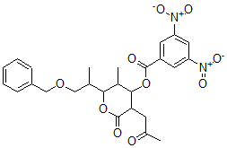 CAS#: 138847-00-4, [5-Methyl-2-Oxo-3-(2-Oxopropyl)-6-[1-(Phenylmethoxy)Propan-2-Yl]Oxan-4-Yl] 3,5-Dinitrobenzoate