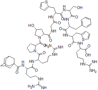 CAS#: 138866-14-5, (N-Adamantaneacetyl-D-Arg(0)-Hyp(3)-Thi(5,8)-D-Phe(7))Bradykinin