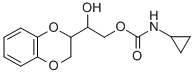 CAS 登录号:13887-61-1, 1-(1,4-苯并二恶烷-2-基)-1,2-乙二醇 2-环丙基氨基甲酸酯