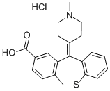 CAS 登录号：138970-91-9， 11-(1-甲基哌啶-4-亚基)-6H-苯并[c][1]苯并硫杂卓-9-羧酸盐酸盐