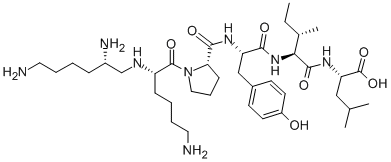 CAS 登录号：139026-66-7， N2-[(2S)-2,6-二氨基己基]-L-赖氨酰-L-脯氨酰-L-酪氨酰-L-异亮氨酰-L-亮氨酸