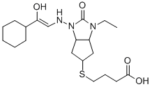 CAS#: 139147-26-5, 4-[[3-[(2-Cyclohexyl-2-Hydroxyethylidene)Amino]-1-Ethyl-2-Oxo-4,5,6,6a-Tetrahydro-3aH-Cyclopenta[d]Imidazol-5-Yl]Sulfanyl]Butanoic Acid