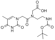 CAS#: 139166-80-6, N-[2-(3,4-Dihydro-5-Methyl-2,4-Dioxo-1(2H)-Pyrimidinyl)Acetyl]-N-[2-[[(1,1-Dimethylethoxy)Carbonyl]Amino]Ethyl]-Glycine