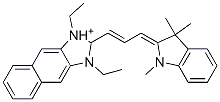 CAS#: 139167-47-8, 1,3-Diethyl-2-[(E,3E)-3-(1,3,3-Trimethylindol-2-Ylidene)Prop-1-Enyl]-2H-Benzo[f]Benzimidazol-1-Ium Chloride