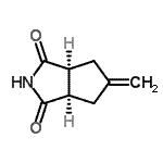 CAS 登录号：139228-11-8， (3aR,6aS)-5-亚甲基四氢环戊烯并[c]吡咯-1,3(2H,3aH)-二酮
