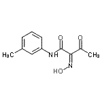 CAS 登录号：139326-07-1， (2Z)-2-(羟基亚胺)-N-(3-甲基苯基)-3-氧代丁酰胺