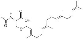 CAS 登录号：139332-94-8， N-乙酰基-S-[(2E,6E,10E)-3,7,11,15-四甲基-2,6,10,14-十六碳四烯-1-基]-L-半胱氨酸