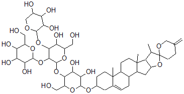 CAS#: 139367-82-1, Sceptrumgenin 3-O-Lycotetraoside
