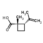 CAS#: 139561-18-5, (1S,2S)-2-Isopropenyl-1-Methylcyclobutanecarboxylic Acid