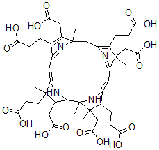 CAS#: 139663-55-1, (1R-(1alpha,2alpha,3beta,9beta,13alpha,17beta,18alpha,19beta))-2,8,13,18-Tetrakis(Carboxymethyl)-7,8,11,12-Tetradehydro-9,10,11,22-Tetrahydro-3,9,13,18,19-Pentamethyl-3,7,12,17-Corrintetrapropanoic Acid