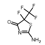 CAS#: 13973-15-4, 2-Amino-5-Fluoro-5-(Trifluoromethyl)-1,3-Thiazol-4(5H)-One
