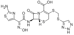 CAS#: 140128-74-1, (6R,7R)-7-[[(2E)-2-(2-Amino-1,3-Thiazol-4-Yl)-2-Hydroxyiminoacetyl]Amino]-8-Oxo-3-(2H-Triazol-4-Ylsulfanylmethylsulfanyl)-5-Thia-1-Azabicyclo[4.2.0]Oct-2-Ene-2-Carboxylic Acid