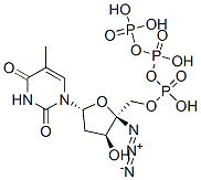 CAS#: 140158-13-0, [(2R,3S,5R)-2-Azido-3-Hydroxy-5-(5-Methyl-2,4-Dioxopyrimidin-1-Yl)Oxolan-2-Yl]Methyl (Hydroxy-Phosphonooxyphosphoryl) Hydrogen Phosphate