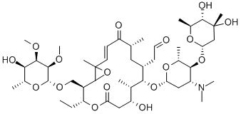 CAS#: 1402-83-1, 2-[(2E)-8-[5-(4,5-Dihydroxy-4,6-Dimethyl-Oxan-2-Yl)Oxy-4-Dimethylamino-6-Methyl-Oxan-2-Yl]Oxy-14-Ethyl-10-Hydroxy-15-[(5-Hydroxy-3,4-Dimethoxy-6-Methyl-Oxan-2-Yl)Oxymethyl]-1,5,9-Trimethyl-4,12-Dioxo-13,17-Dioxabicyclo[14.1.0]Heptadec-2-En-7-Yl]Acetaldehyde