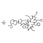 CAS#: 1404-26-8, N-[4-Amino-1-({1-[(4-Amino-1-Oxo-1-{[6,9,18-Tris(2-Aminoethyl)-15-Benzyl-3-(1-Hydroxyethyl)-12-Isobutyl-2,5,8,11,14,17,20-Heptaoxo-1,4,7,10,13,16,19-Heptaazacyclotricosan-21-Yl]Amino}-2-Butanyl)Amino] -3-Hydroxy-1-Oxo-2-Butanyl}Amino)-1-Oxo-2-Butanyl]-6-Methyloctanamide Sulfate (1:1)