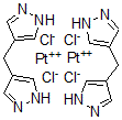 CAS#: 140657-78-9, Bis(4,4'-dipyrazolylmethane-N,N')-bis(dichloroplatinum II)