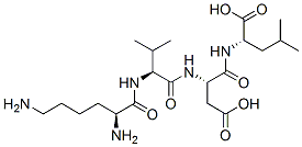 CAS#: 140681-91-0, (2S)-2-[[(2S)-2-[[(2S)-2-[[(2S)-2,6-Diaminohexanoyl]Amino]-3-Methylbutanoyl]Amino]-4-Hydroxy-4-Oxobutanoyl]Amino]-4-Methylpentanoic Acid