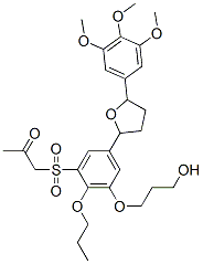 CAS 登录号：140705-10-8， 1-[3-(3-羟基丙氧基)-2-丙氧基-5-[(2S,5S)-5-(3,4,5-三甲氧基苯基)四氢呋喃-2-基]苯基]磺酰基丙烷-2-酮