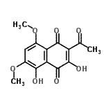 CAS#: 14090-52-9, 2-Acetyl-3,5-Dihydroxy-6,8-Dimethoxy-1,4-Naphthoquinone