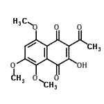 CAS#: 14090-54-1, 2-Acetyl-3-Hydroxy-5,6,8-Trimethoxy-1,4-Naphthoquinone