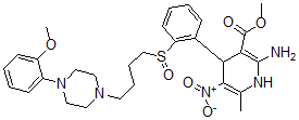 CAS#: 140941-86-2, Methyl 2-Amino-4-[2-[4-[4-(2-Methoxyphenyl)Piperazin-1-Yl]Butylsulfinyl]Phenyl]-6-Methyl-5-Nitro-1,4-Dihydropyridine-3-Carboxylate