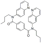 CAS 登录号:14120-88-8, 二-(N-丁基)-N,N'-二-(6-喹啉并基)对苯二甲酰胺