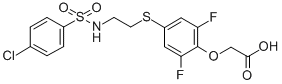 CAS#: 141286-14-8, 2-[4-[2-[(4-Chlorophenyl)Sulfonylamino]Ethylsulfanyl]-2,6-Difluorophenoxy]Acetic Acid
