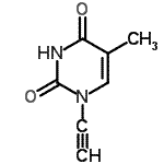 CAS#: 141299-25-4, 1-Ethynyl-5-Methyl-2,4(1H,3H)-Pyrimidinedione