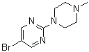 CAS 登录号：141302-36-5， 5-溴-2-(4-甲基-1-哌嗪基)嘧啶
