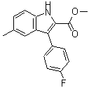 CAS#: 141327-54-0, Methyl 3-(4-Fluorophenyl)-5-Methyl-1H-Indole-2-Carboxylate