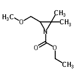 CAS 登录号：141538-87-6， 乙基3-(甲氧基甲基)-2,2-二甲基-1-氮丙啶羧酸酯