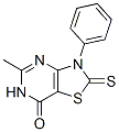 CAS#: 141622-32-4, 5-Methyl-3-Phenyl-2-Sulfanylidene-4H-[1,3]Thiazolo[5,4-e]Pyrimidin-7-One