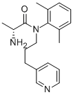 CAS 登录号：141725-10-2， (2R)-2-氨基-N-(2,6-二甲基苯基)-N-(3-吡啶-3-基丙基)丙酰胺