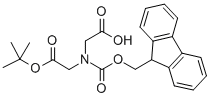 CAS 登录号：141743-16-0， N-(羧甲基)-N-[(9H-芴-9-基甲氧基)羰基]-甘氨酸 1-叔丁酯