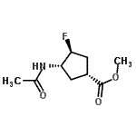 CAS 登录号：141765-39-1， 甲基(1R,3S,4S)-3-乙酰氨基-4-氟环戊烷羧酸酯