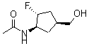 CAS#: 141765-40-4, rel-N-[(1R,2R,4S)-2-Fluoro-4-(hydroxymethyl)cyclopentyl]-Acetamide