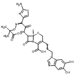 CAS#: 141777-20-0, (6R)-7-{[(2-Amino-1,3-Thiazol-4-Yl){[(2-Carboxy-2-Propanyl)Oxy]Imino}Acetyl]Amino}-3-[3-(5,6-Dihydroxy-1H-Benzimidazol-1-Yl)-1-Propen-1-Yl]-8-Oxo-5-Thia-1-Azabicyclo[4.2.0]Oct-2-Ene-2-Carboxylic Acid