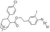 CAS#: 141782-67-4, 2-(4-Azido-3-Iodophenyl)Ethyl 3-(4-Chlorophenyl)-8-Methyl-8-Azabicyclo[3.2.1]Octane-2-Carboxylate