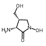 CAS 登录号：142229-15-0， (3R,4R)-3-氨基-1-羟基-4-(羟基甲基)-2-吡咯烷酮