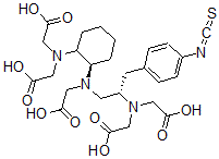 CAS#: 142434-84-2, 2-[[(1R)-2-(Bis(Carboxymethyl)Amino)Cyclohexyl]-[(2S)-2-(Bis(Carboxymethyl)Amino)-3-(4-Isothiocyanatophenyl)Propyl]Amino]Acetic Acid