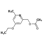 CAS 登录号：142590-65-6， (4-乙氧基-6-甲基-2-吡啶基)甲基乙酸酯