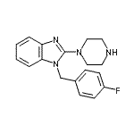 CAS 登录号:142617-98-9, 1-(4-氟苄基)-2-(1-哌嗪基)-1H-苯并咪唑
