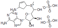 CAS#: 142697-76-5, (1R-(1alpha,4beta))-5'-((4-Amino-2-cyclopenten-1-yl)methylsulfonio)-5'-deoxyadenosine sulfate (salt) (1:1:1)