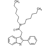 CAS#: 142720-26-1, N,N-Dihexyl-2-(2-Phenyl-1H-Indol-3-Yl)Acetamide