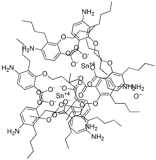 CAS 登录号:142785-14-6, 二(二-N-丁基(4-氨基水杨酸酯)锡)氧化物